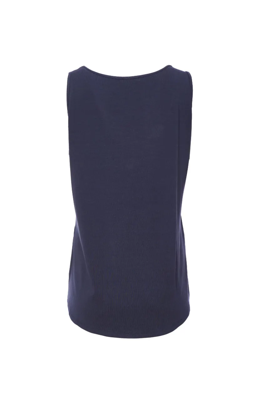 105 Navy Cami Top - Naya