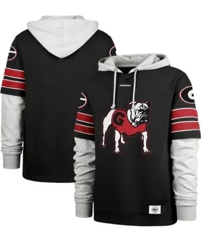 '47 Men's NCAA Georgia Bulldogs Big & Tall Blitz Lacer Pullover Hoodie