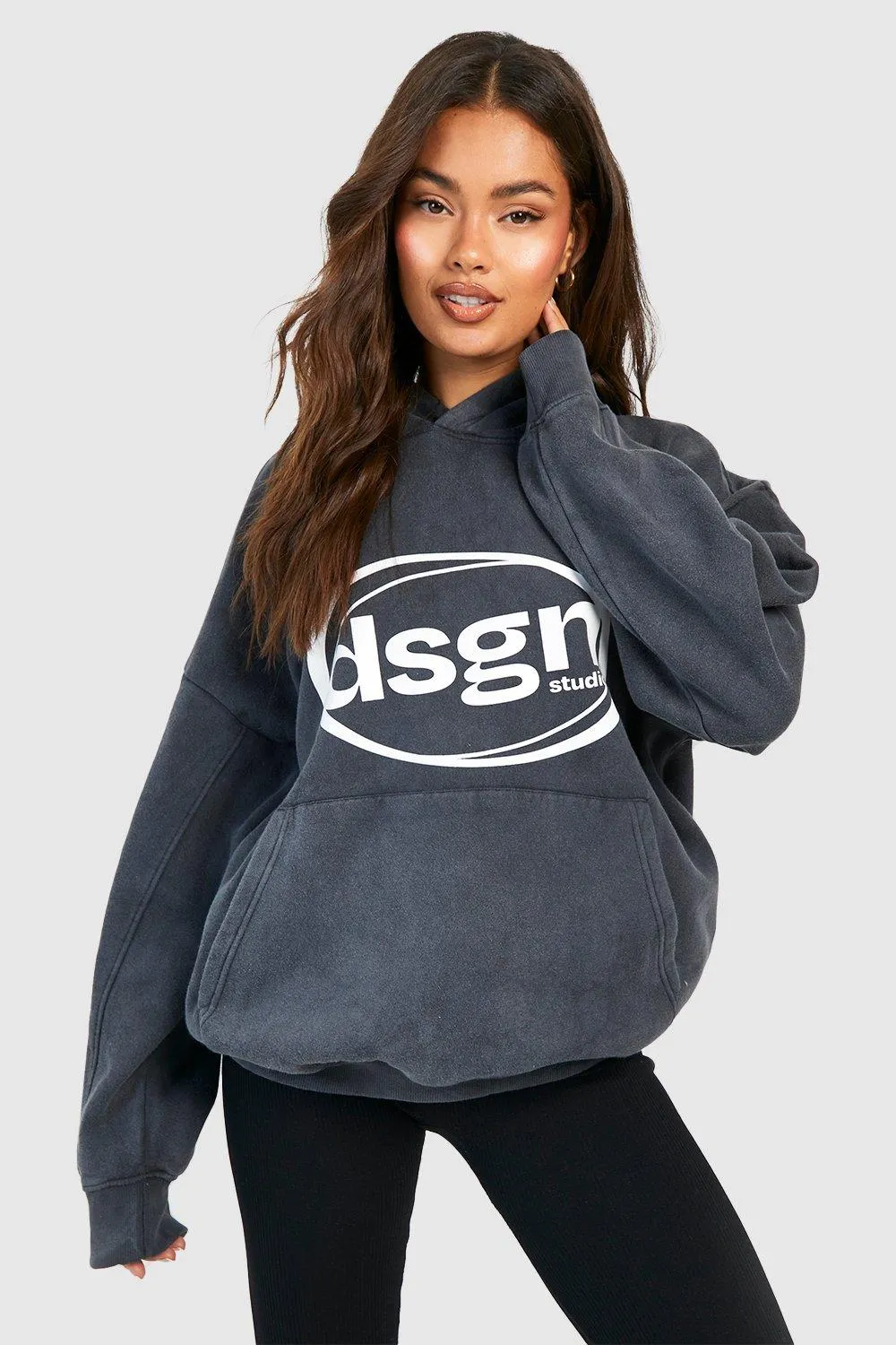 Acid Wash Dsgn Studio Oversized Hoodie