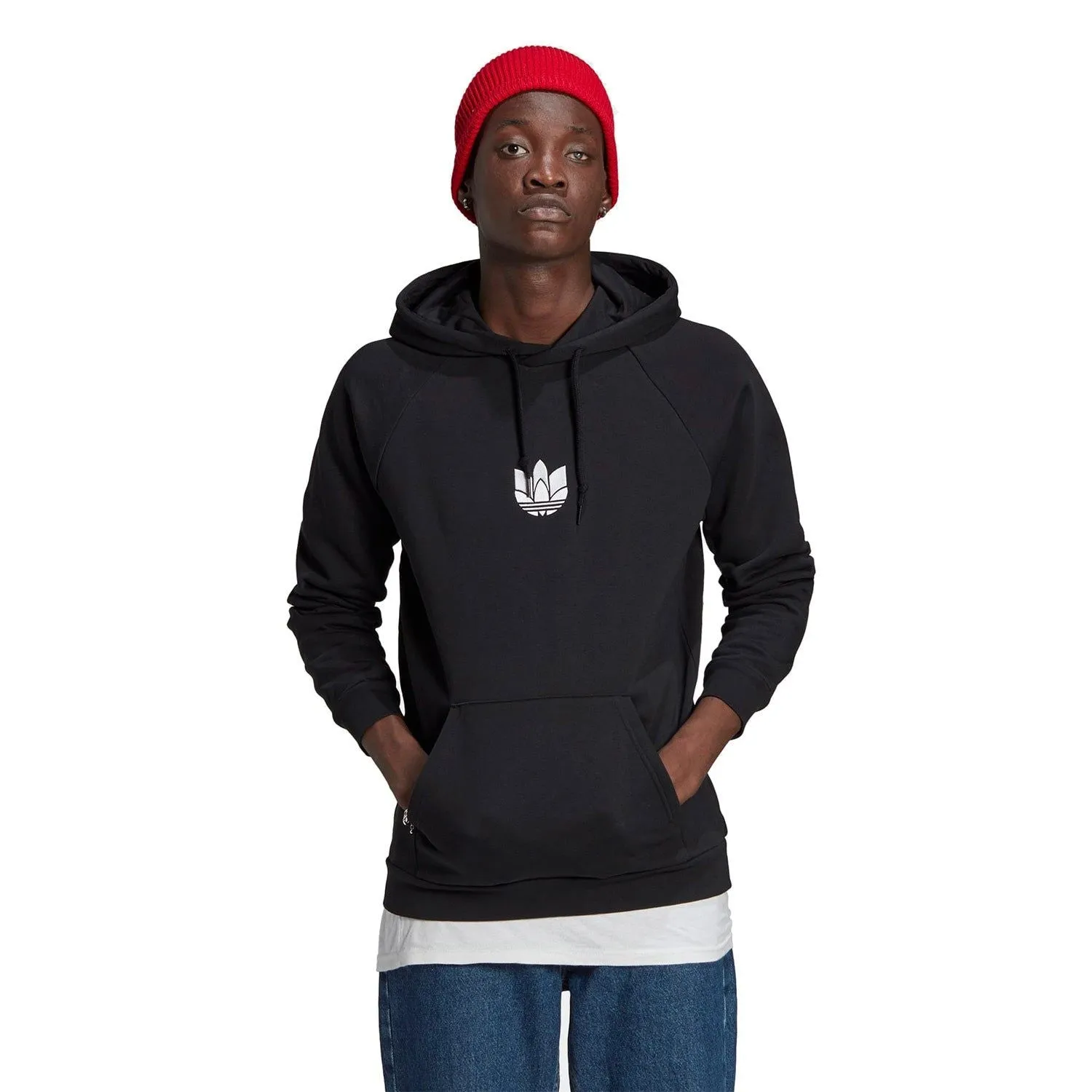 adidas Originals 3D Trefoil Sweat Hoodie - Black