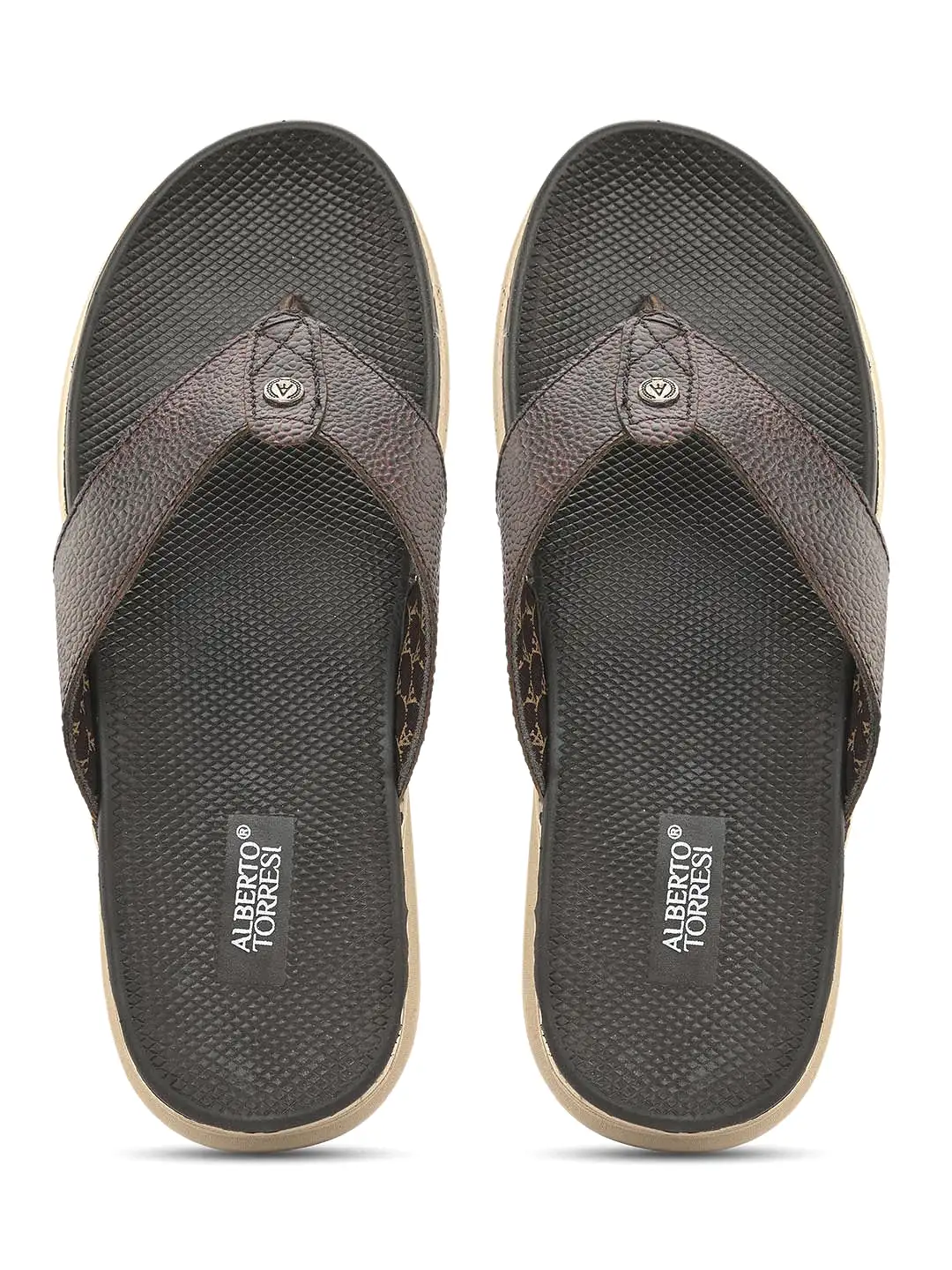 Alberto Torresi African Leather Thongs For Men With Extra Padded Flexible Footbeds Daily wear