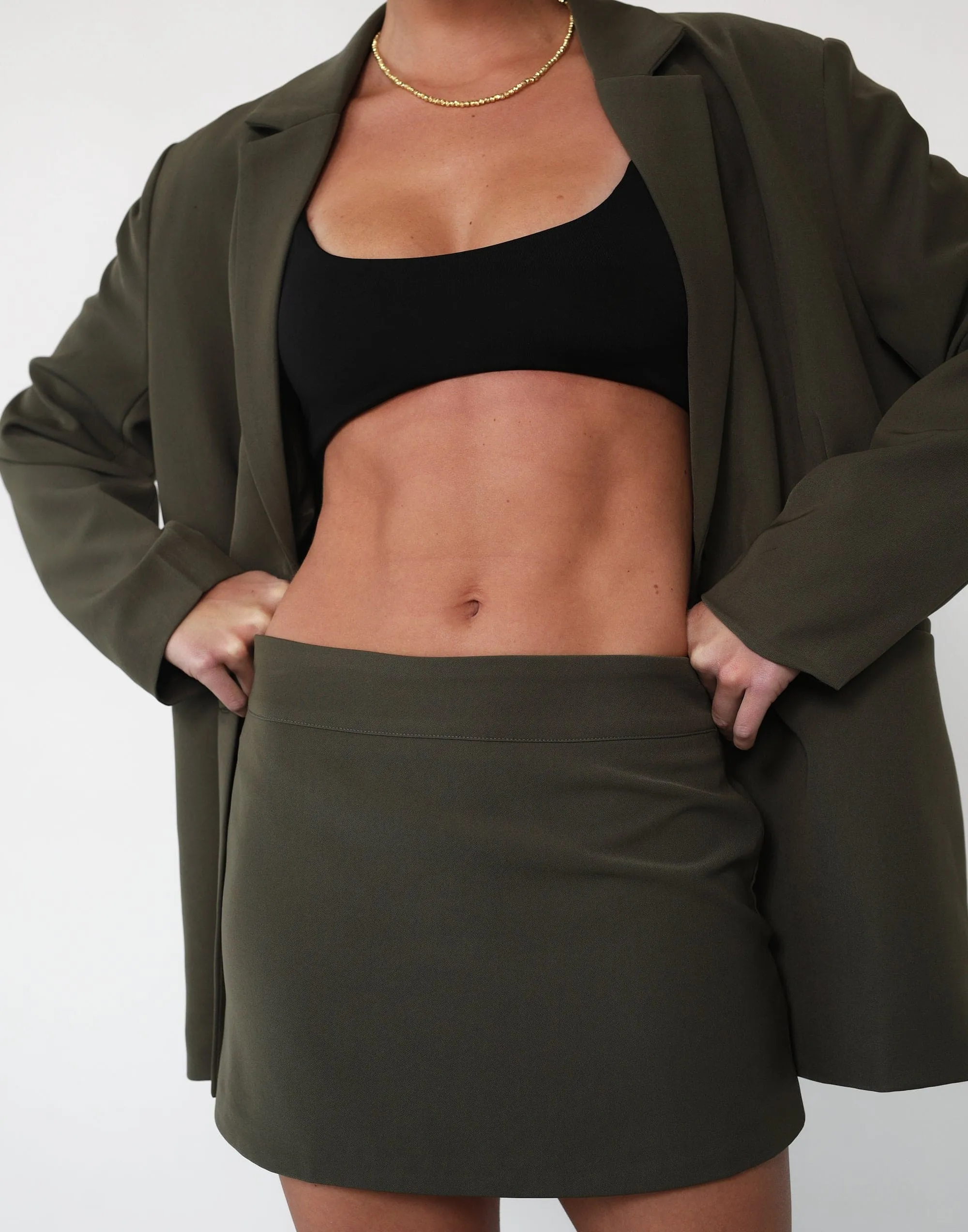 Ashwood Mini Skirt (Burnt Olive)