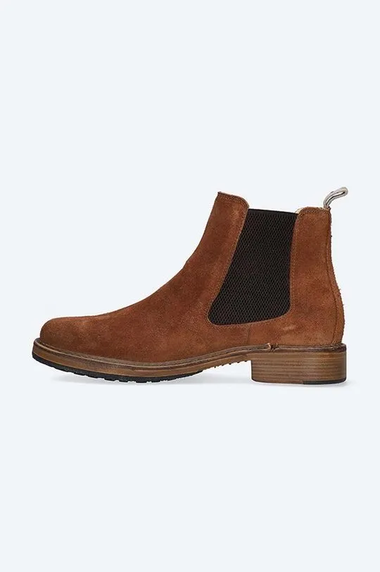 Astorflex suede chelsea boots WILFLEX 1036 men's brown color