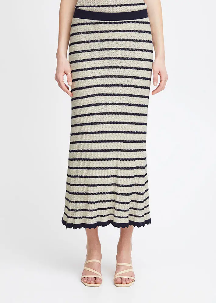 Atelier Rêve Fanto Skirt Knitted Nederdel - Birch