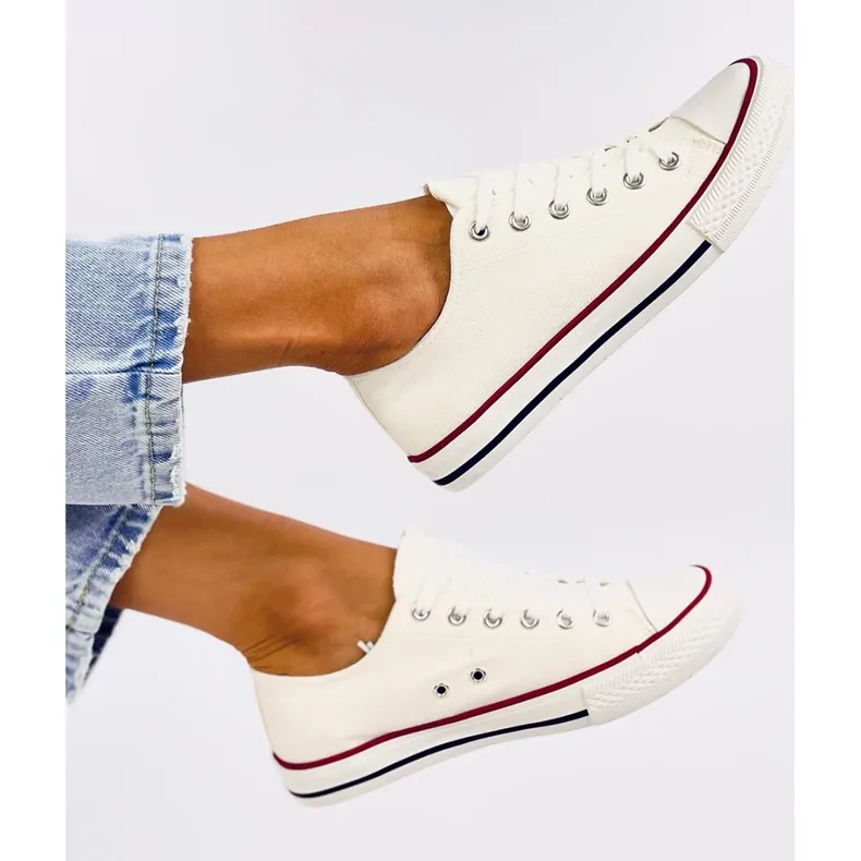 Basic White women's classic sneakers