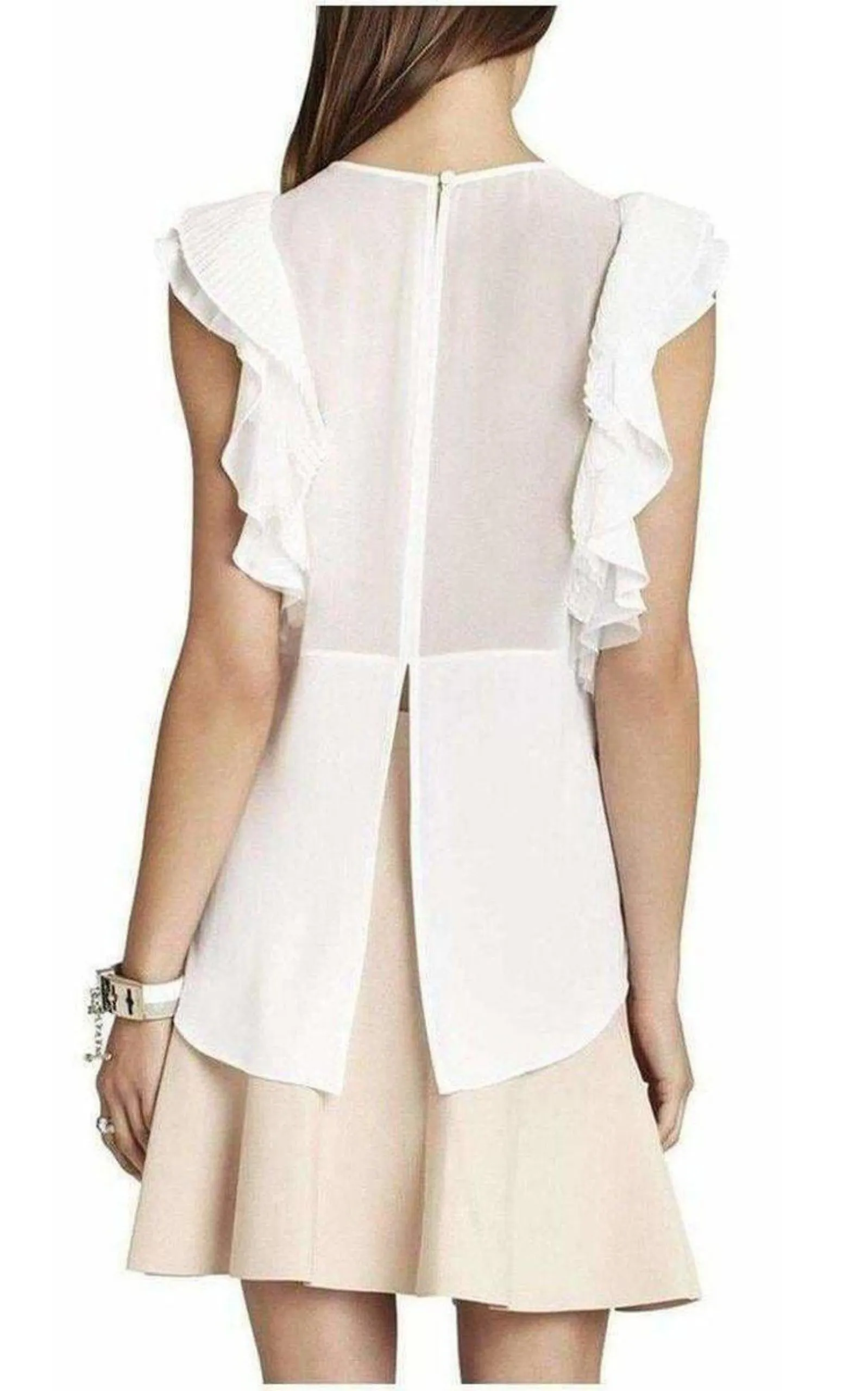 BCBG MAXAZRIA  |Katerina Ruffled Top