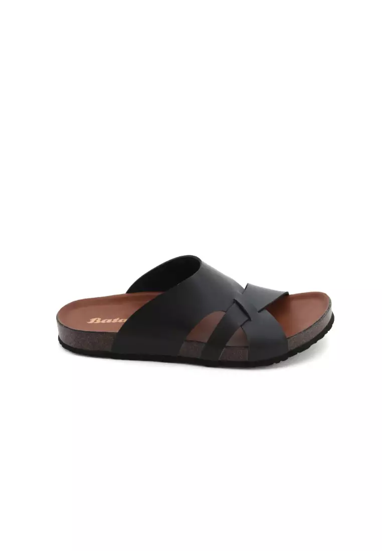 [Best Seller] BATA Men Black Sandals - 8616008