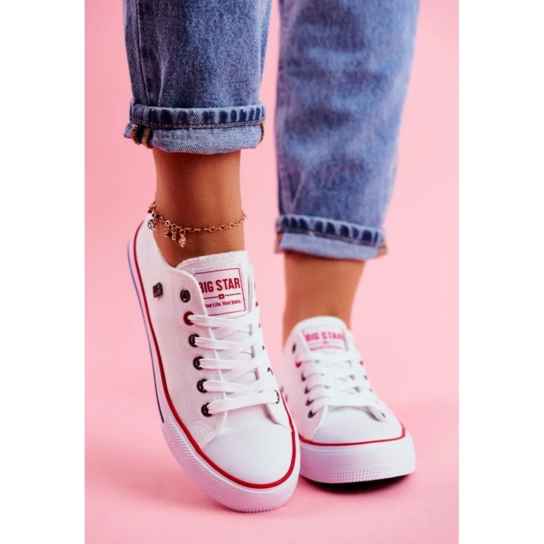 Big Star Women's White Sneakers T274022