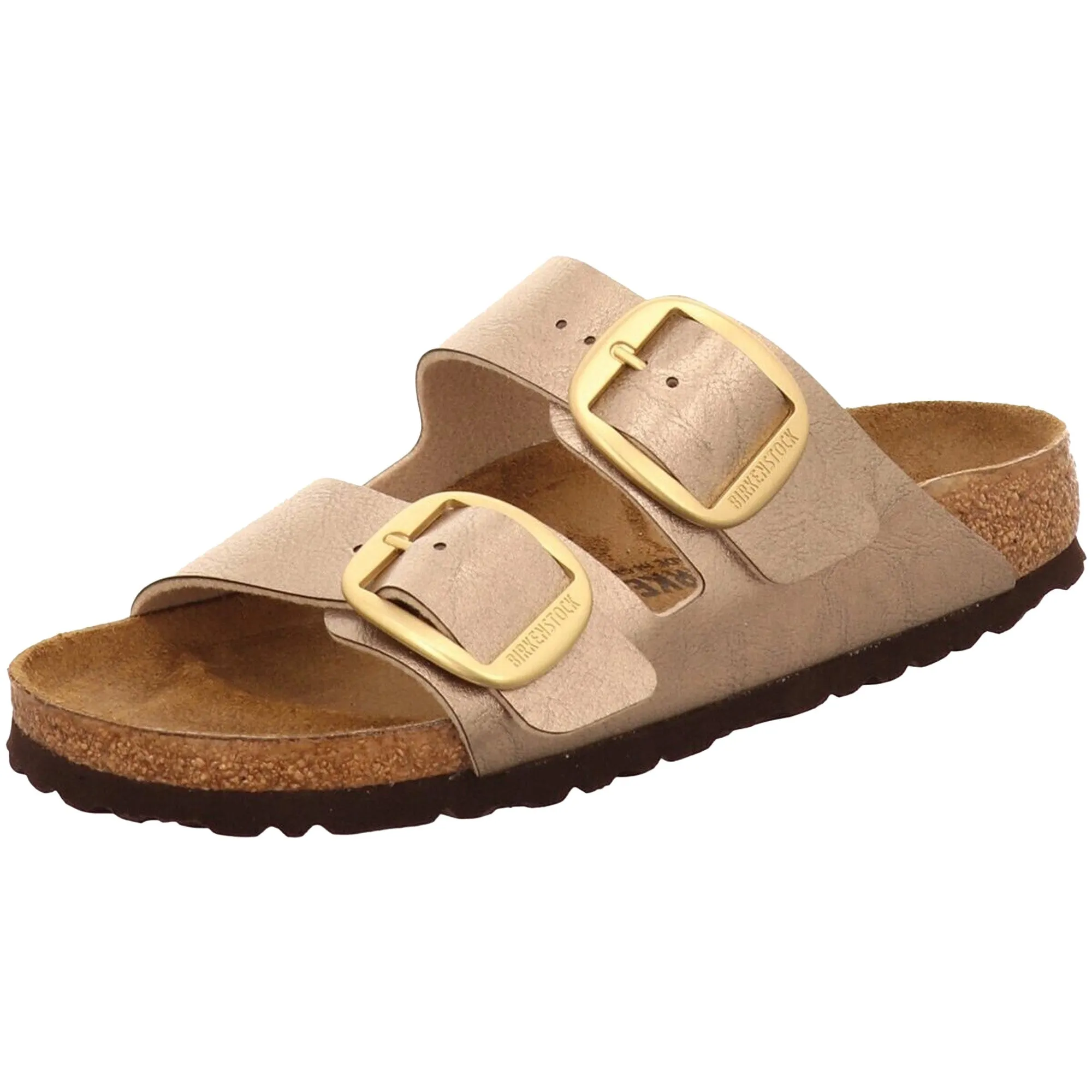 Birkenstock Arizona Big Buckle BF Graceful Taupe Pearl White Sandals Slides women