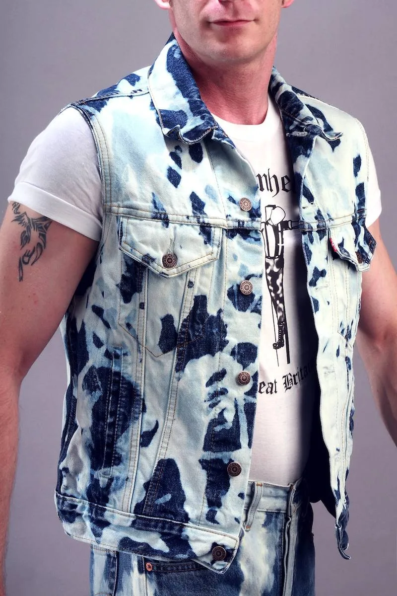 Bleached denim vest - Levi's