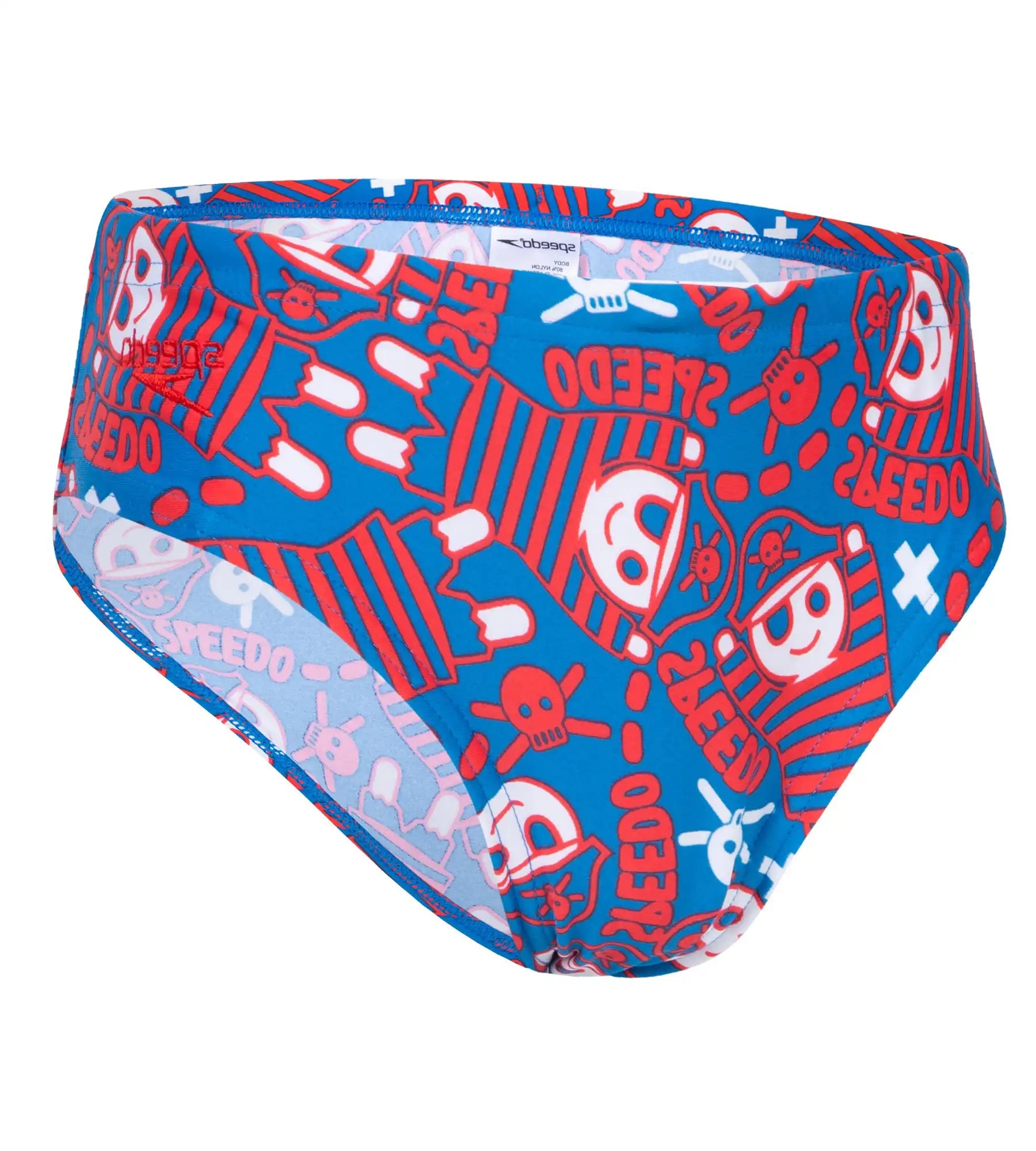 Boy's Fusion Fun Aop Brief - Danube & Risk Red