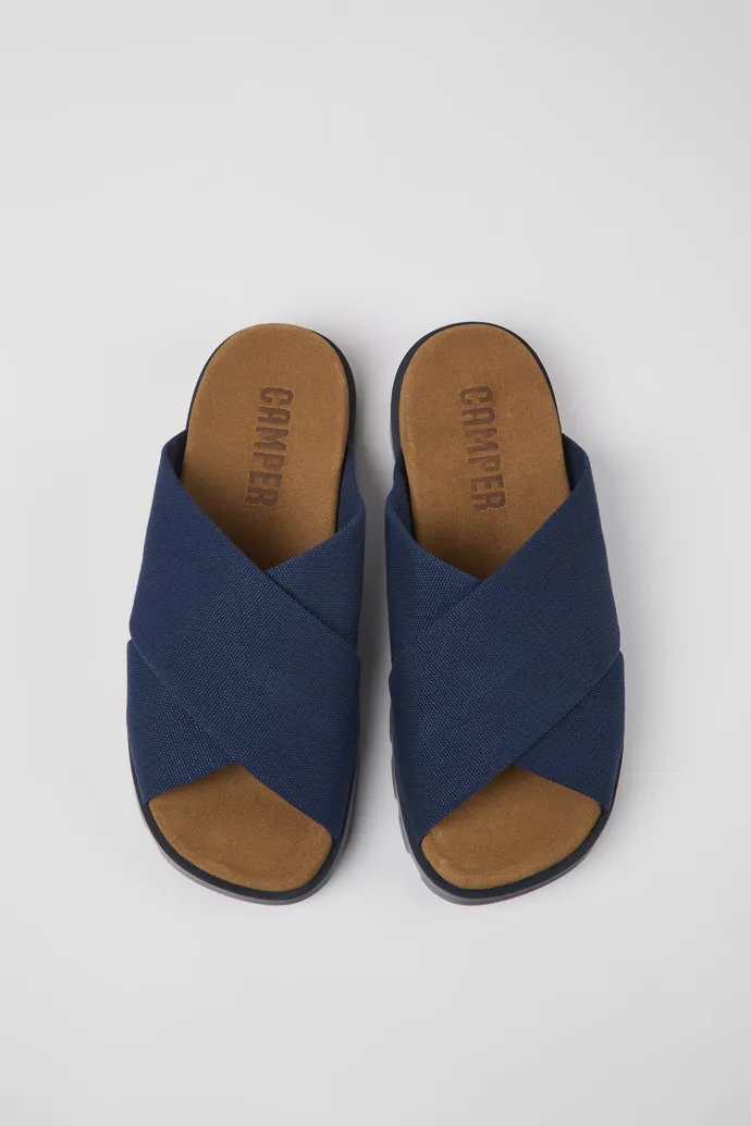 Brutus Sandal Blue recycled cotton sandals for men