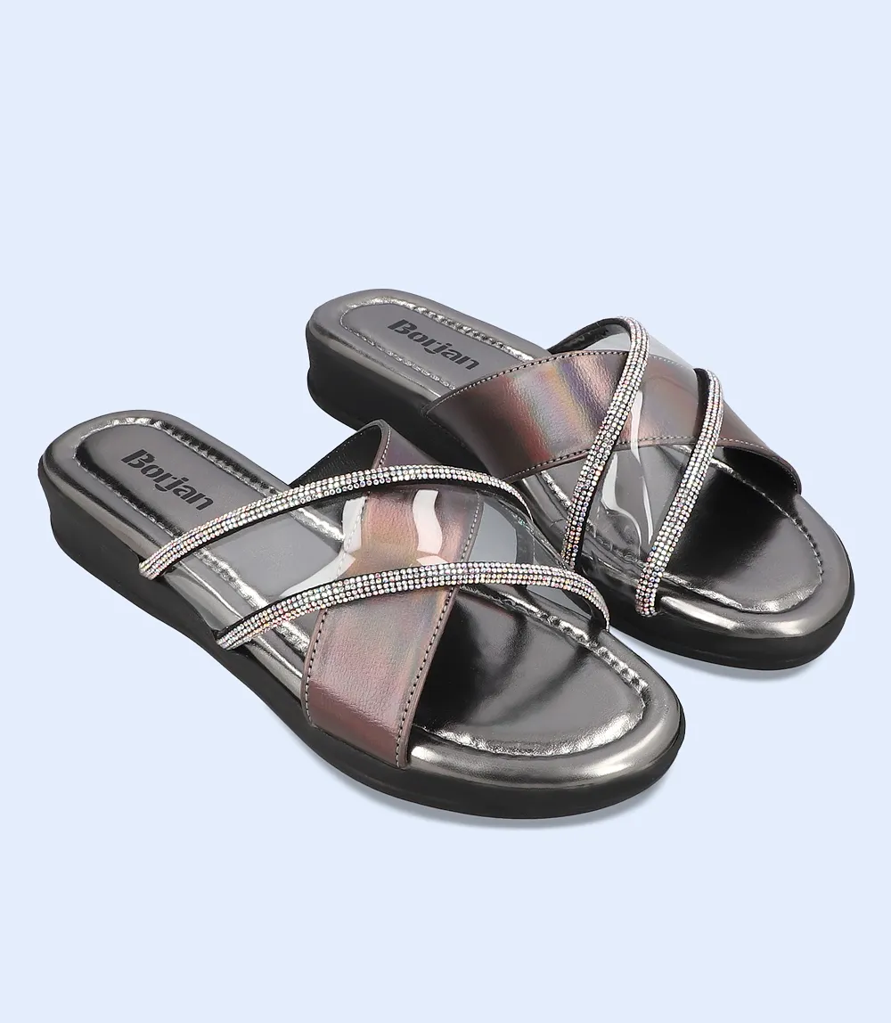 BW9200-GREY-Women Slipper