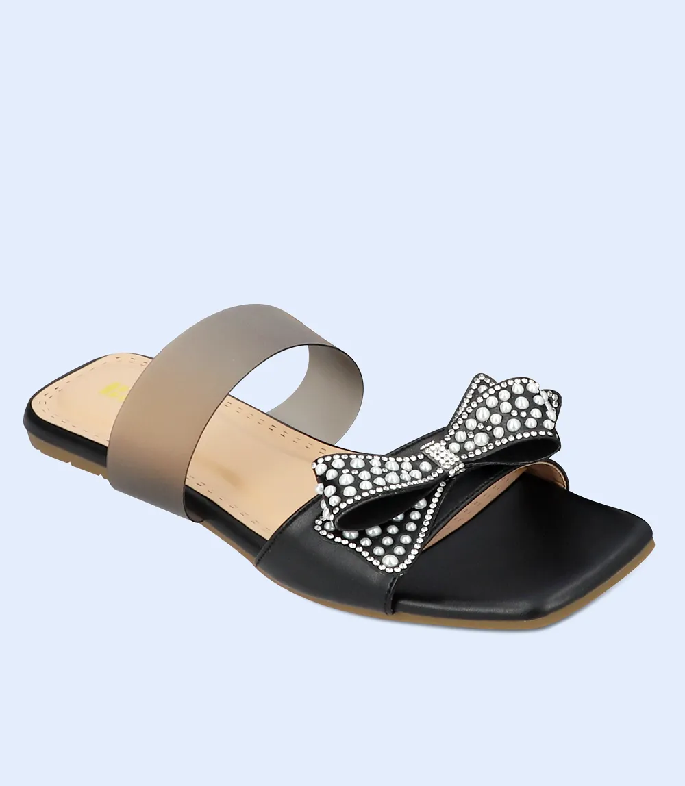 BW9322-BLACK-Women Slipper