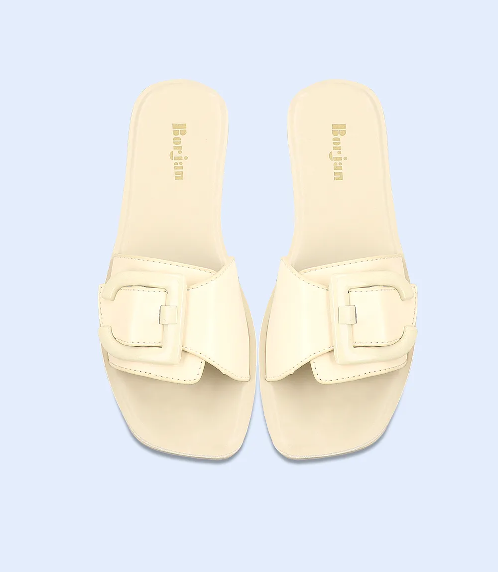 BW9416-OFF WHITE-Women Slipper