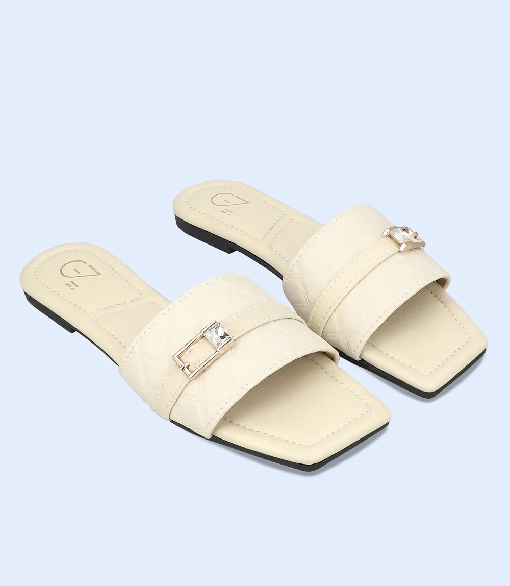 BW9504-IVORY-Women Slipper