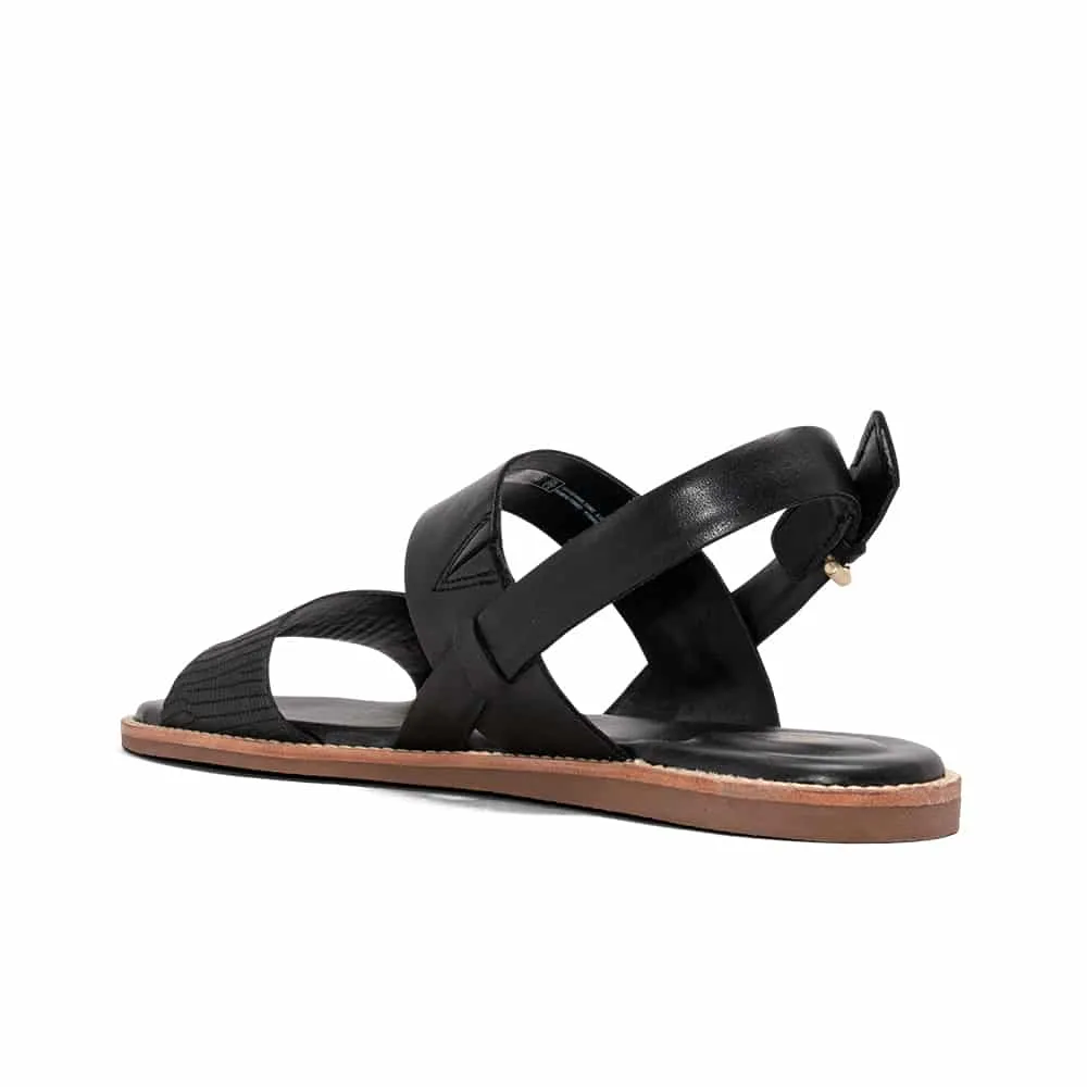 Clarks Karsea Strap Women's Sandals Black Leather 26171874