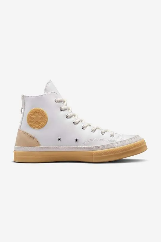 Converse leather trainers Chuck 70 Premium Craft men's white color