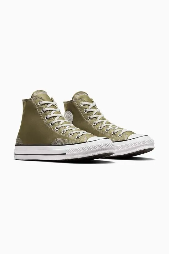 Converse trainers Chuck 70 HI Mossy men's green color A07435C