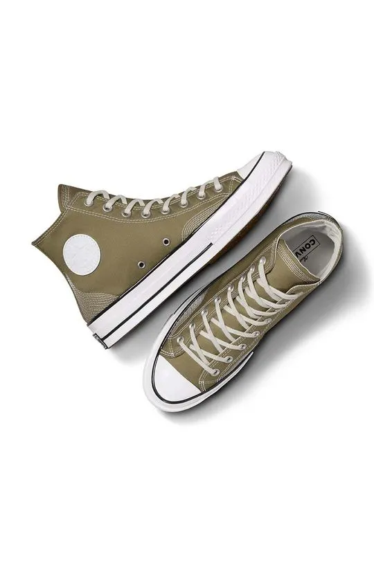 Converse trainers Chuck 70 HI Mossy men's green color A07435C