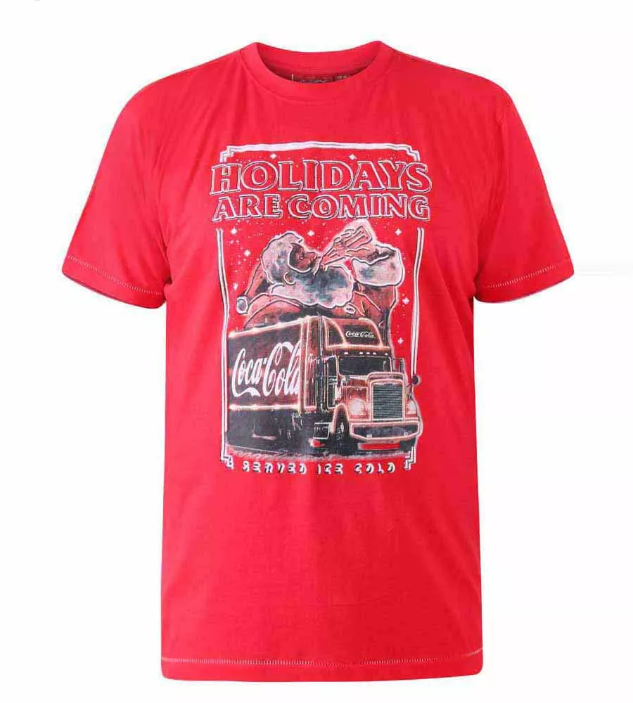 D555 Mens Coca Cola Truck Christmas Tshirt Official Licensed Product (DALTON)