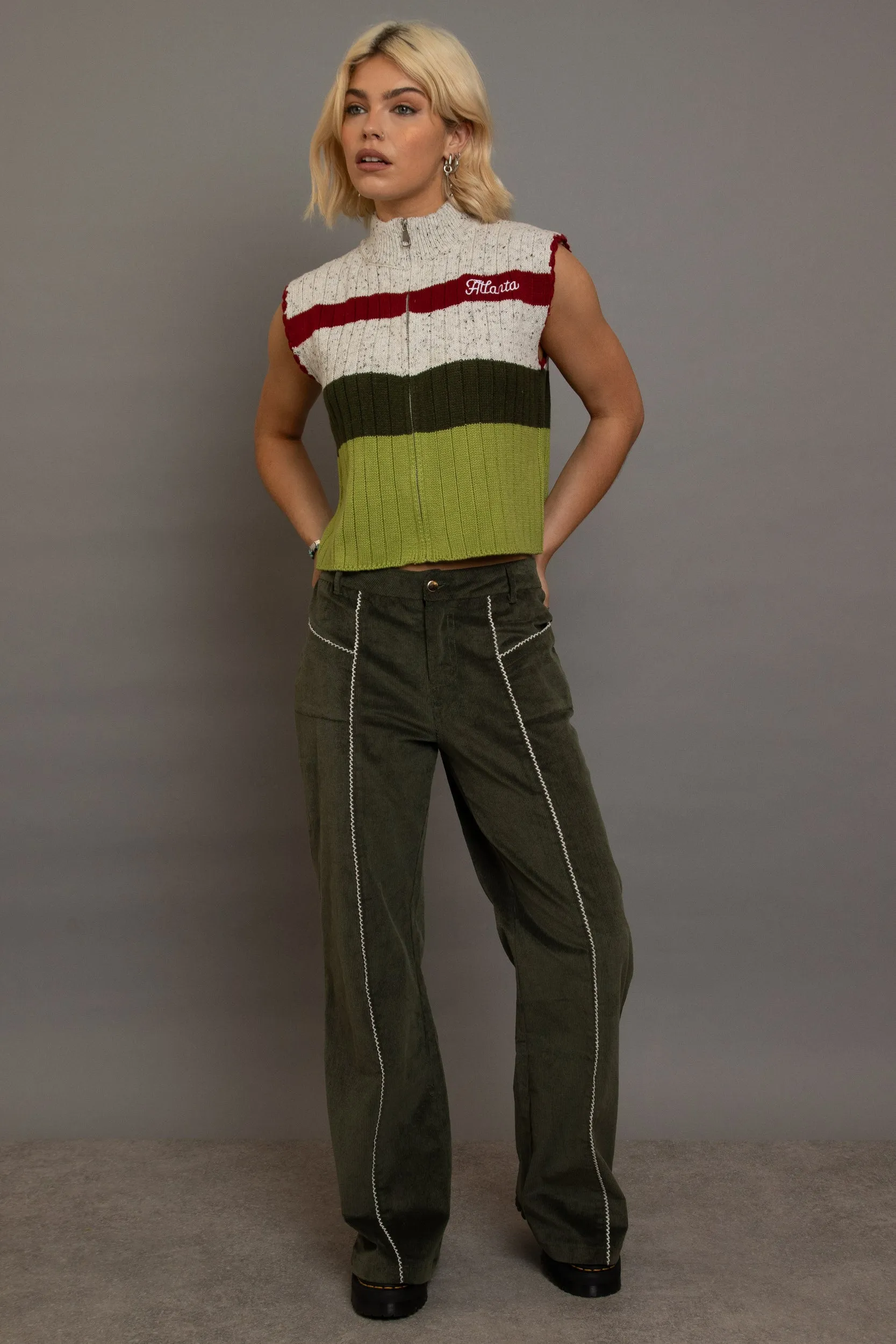 Daisy Street Cord Flared Trousers