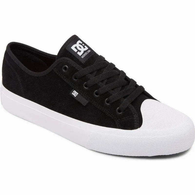 DC Shoes MANUAL S - LEATHER SKATE SHOES FOR MEN BLACK