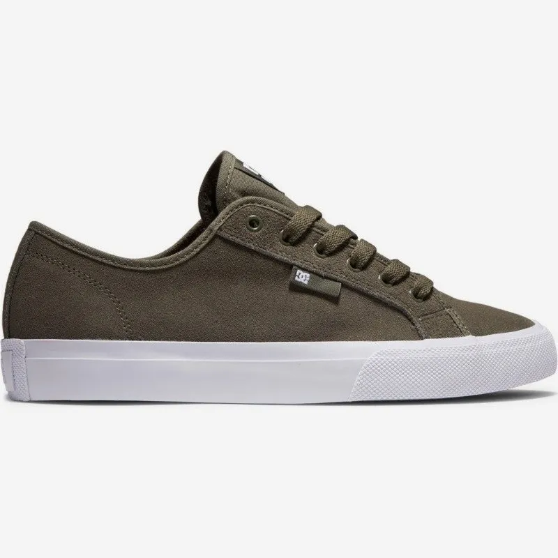 DC Shoes MANUAL S - LEATHER SKATE SHOES FOR MEN GREEN