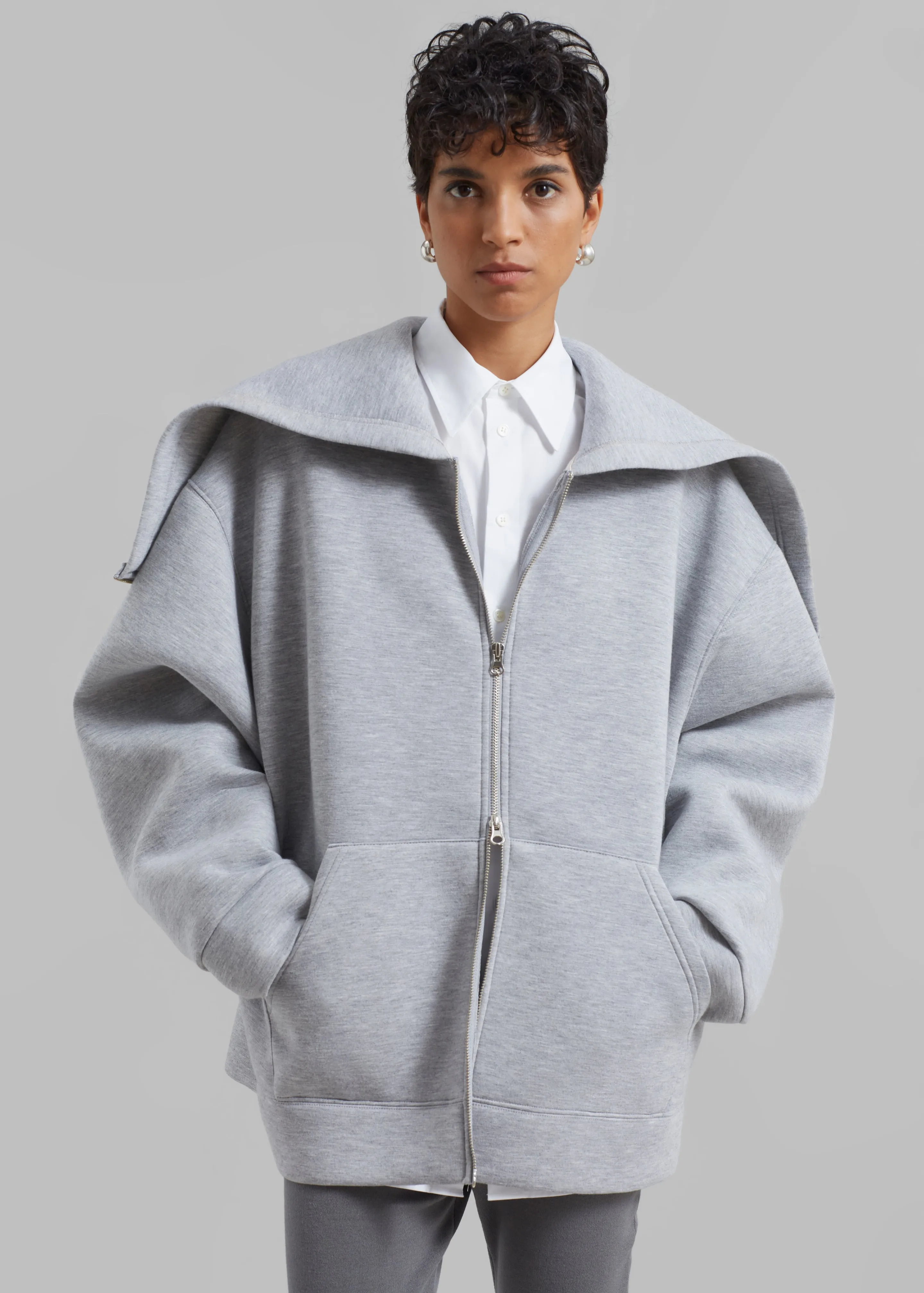 Denton Oversized Hoodie - Grey