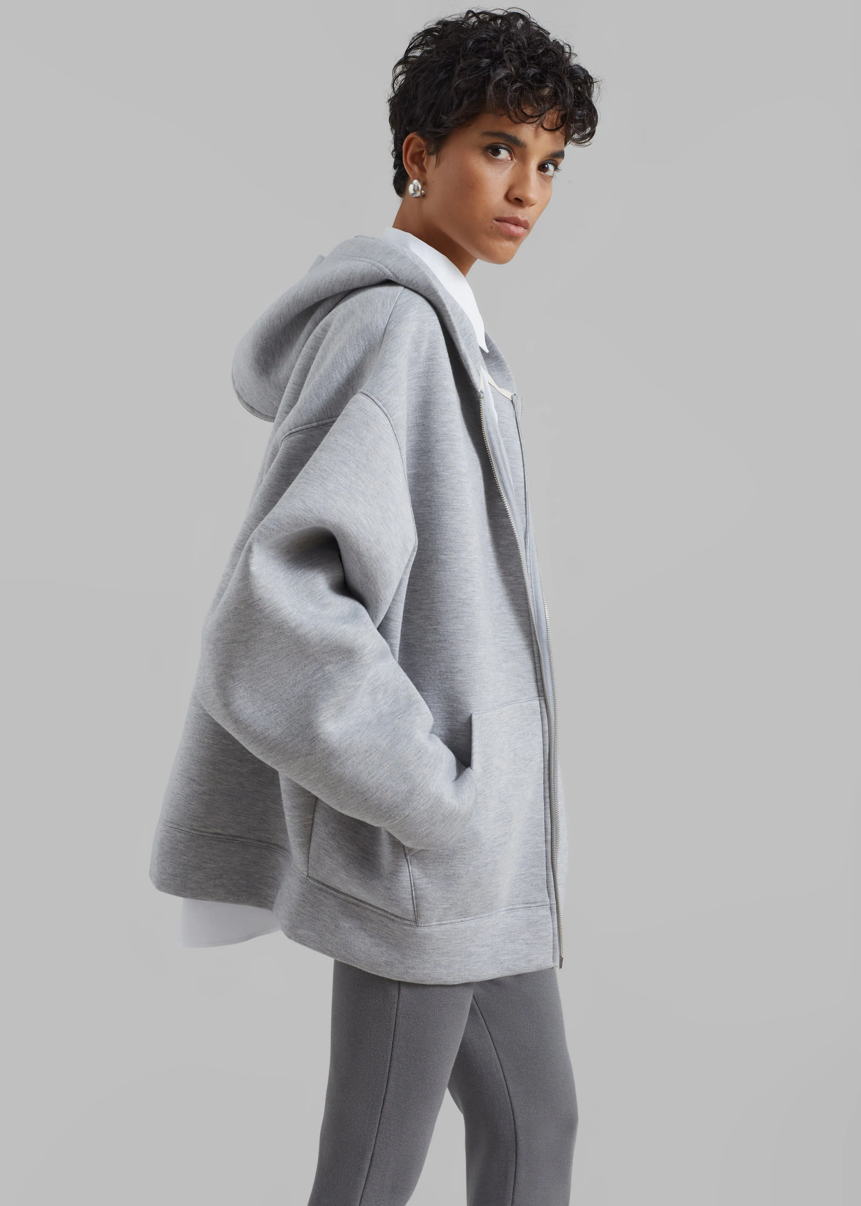 Denton Oversized Hoodie - Grey