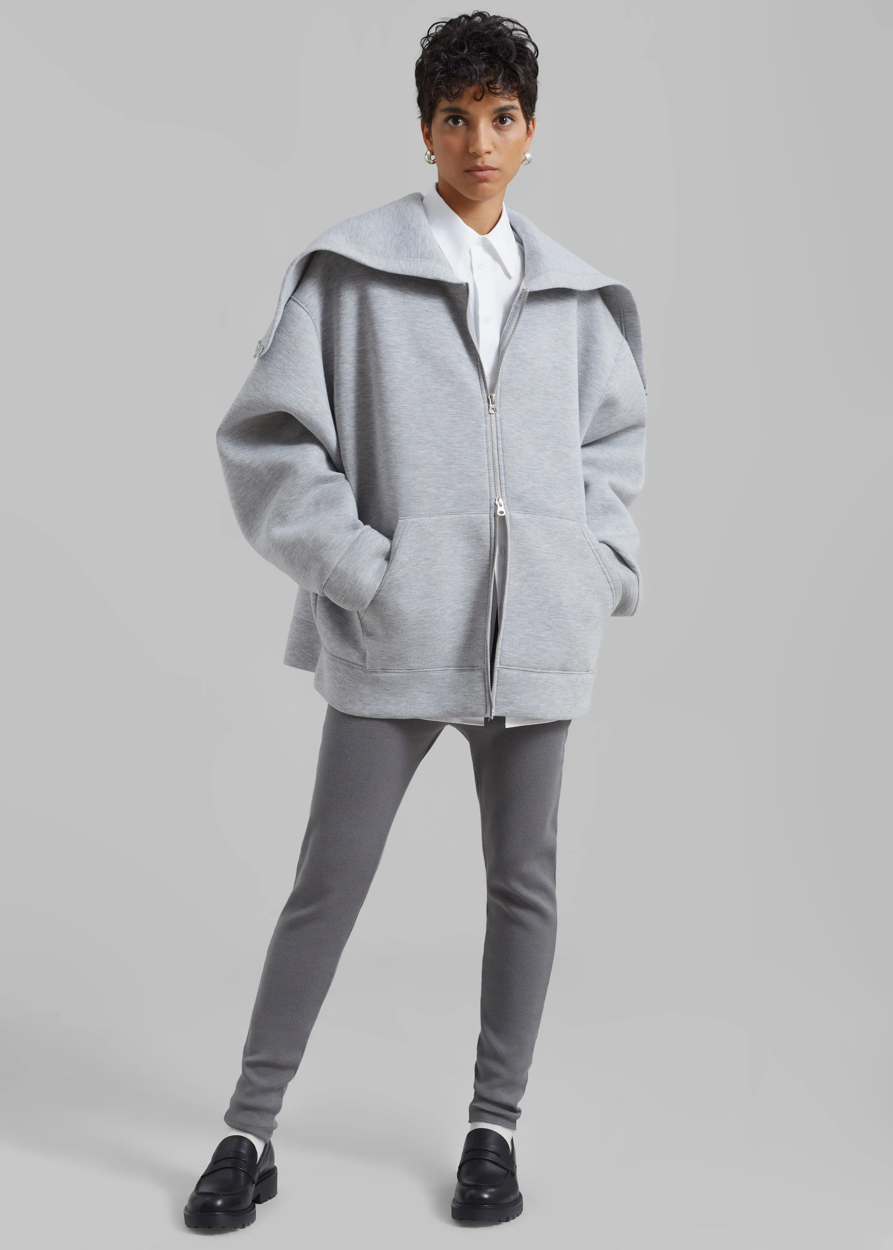 Denton Oversized Hoodie - Grey