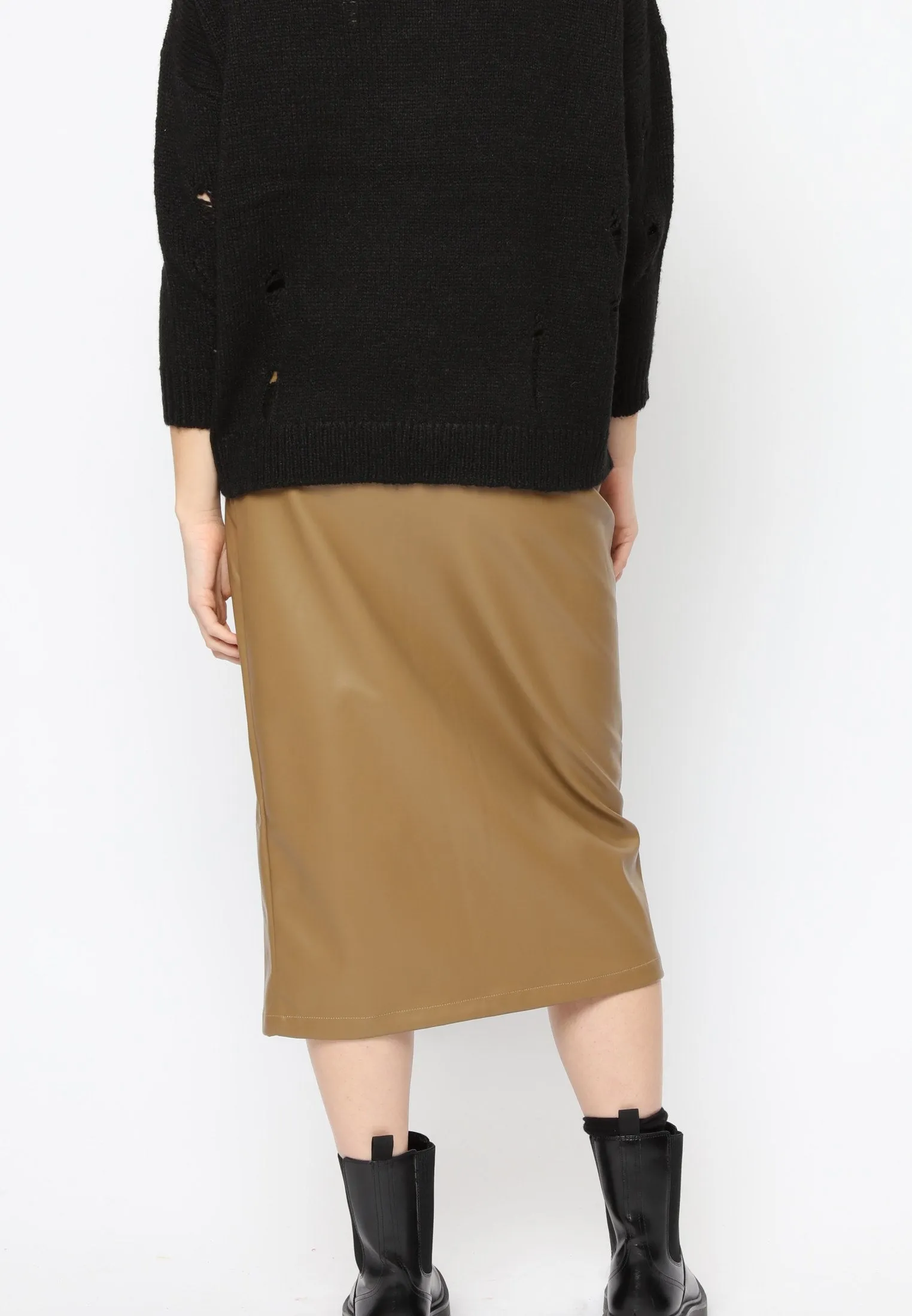 DESTINATION SKIRT CAMEL