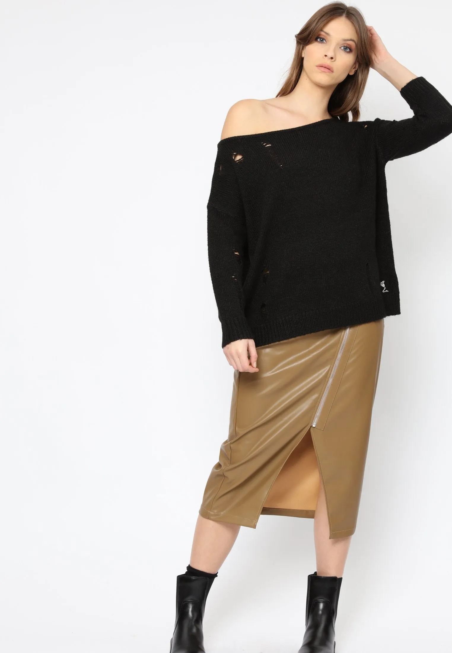 DESTINATION SKIRT CAMEL