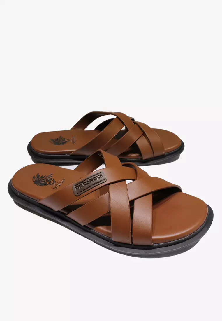 Dr. Cardin Dr Cardin Men Comfort Strappy Faux Leather Sandals  D-ZA-7935