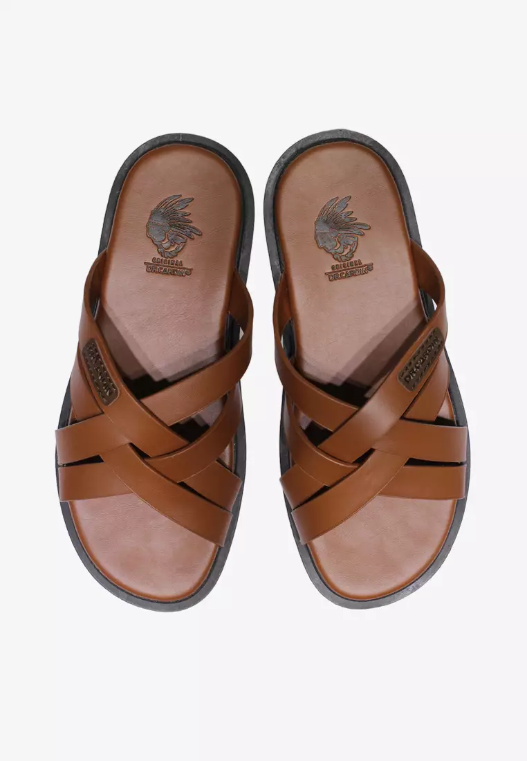 Dr. Cardin Dr Cardin Men Comfort Strappy Faux Leather Sandals  D-ZA-7935