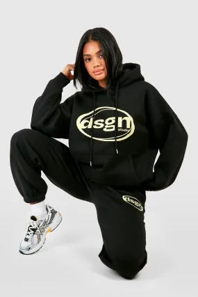 Dsgn Studio Hoodie And Cuffed Jogger Tracksuit