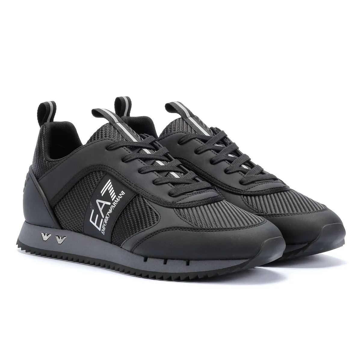 EA7 Black&White Carbon Men's Black Trainers