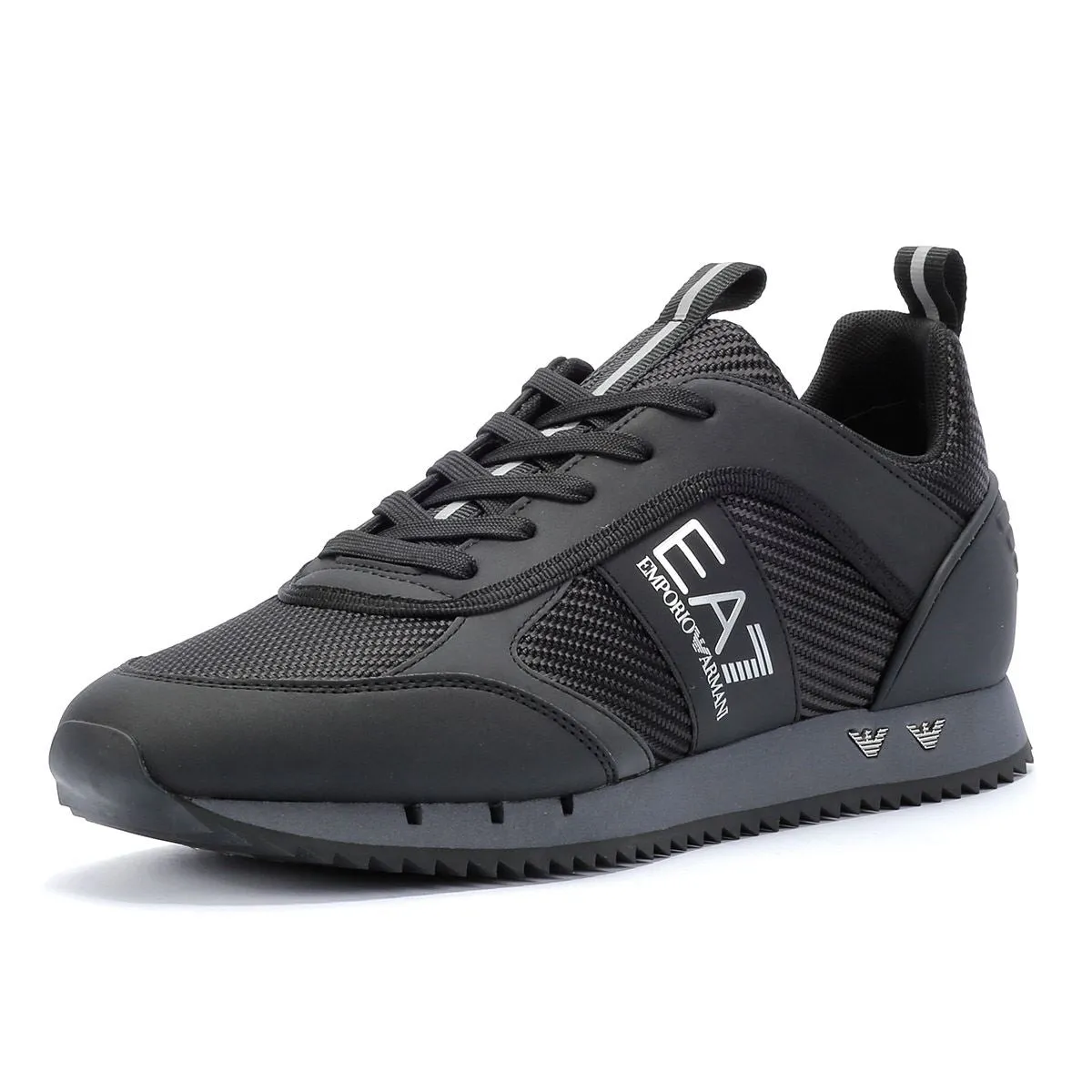 EA7 Black&White Carbon Men's Black Trainers