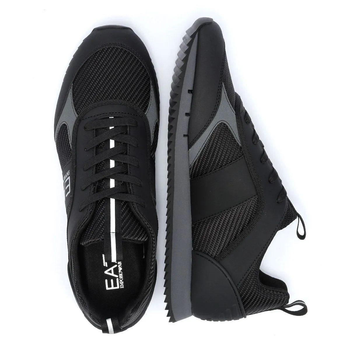 EA7 Black&White Carbon Men's Black Trainers