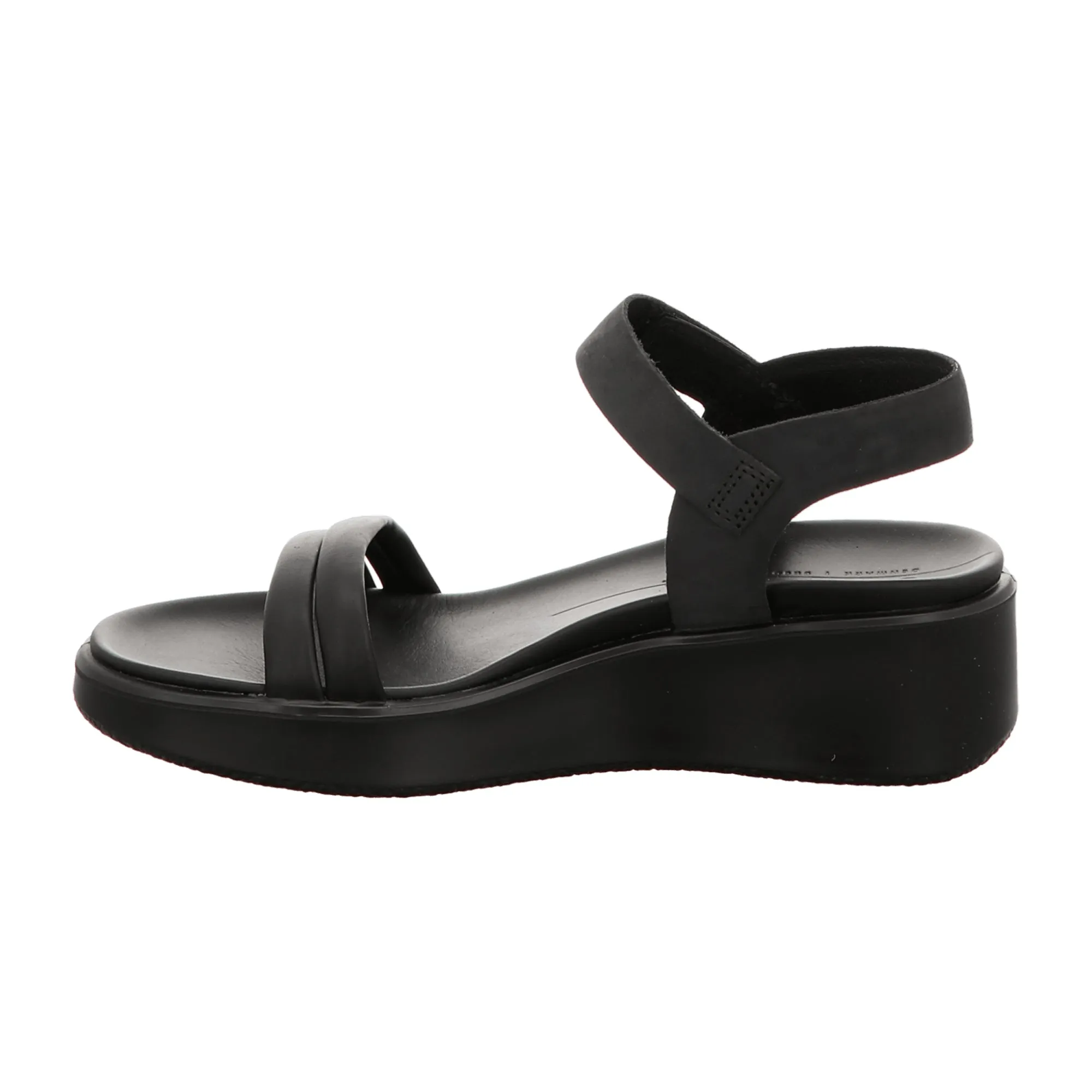 Ecco Flowt Wedge Sandals for Women - 273303 Black, Stylish & Comfortable