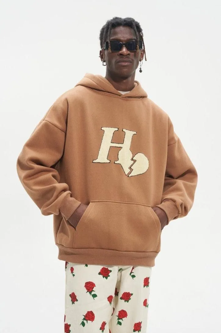 Embroidered Sherpa Hoodie