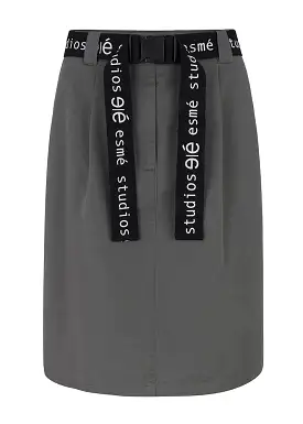 Esmé Studios Hella Skirt ES422-712 Nederdel - Charcoal Gray