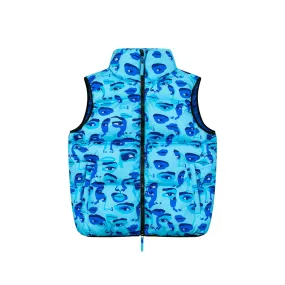 Face Camo Blue Puffer