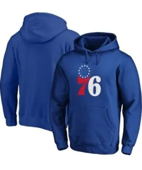 Fanatics Men's NBA Fanatics Philadelphia 76ers Icon Primary Logo Fitted Pullover Hoodie