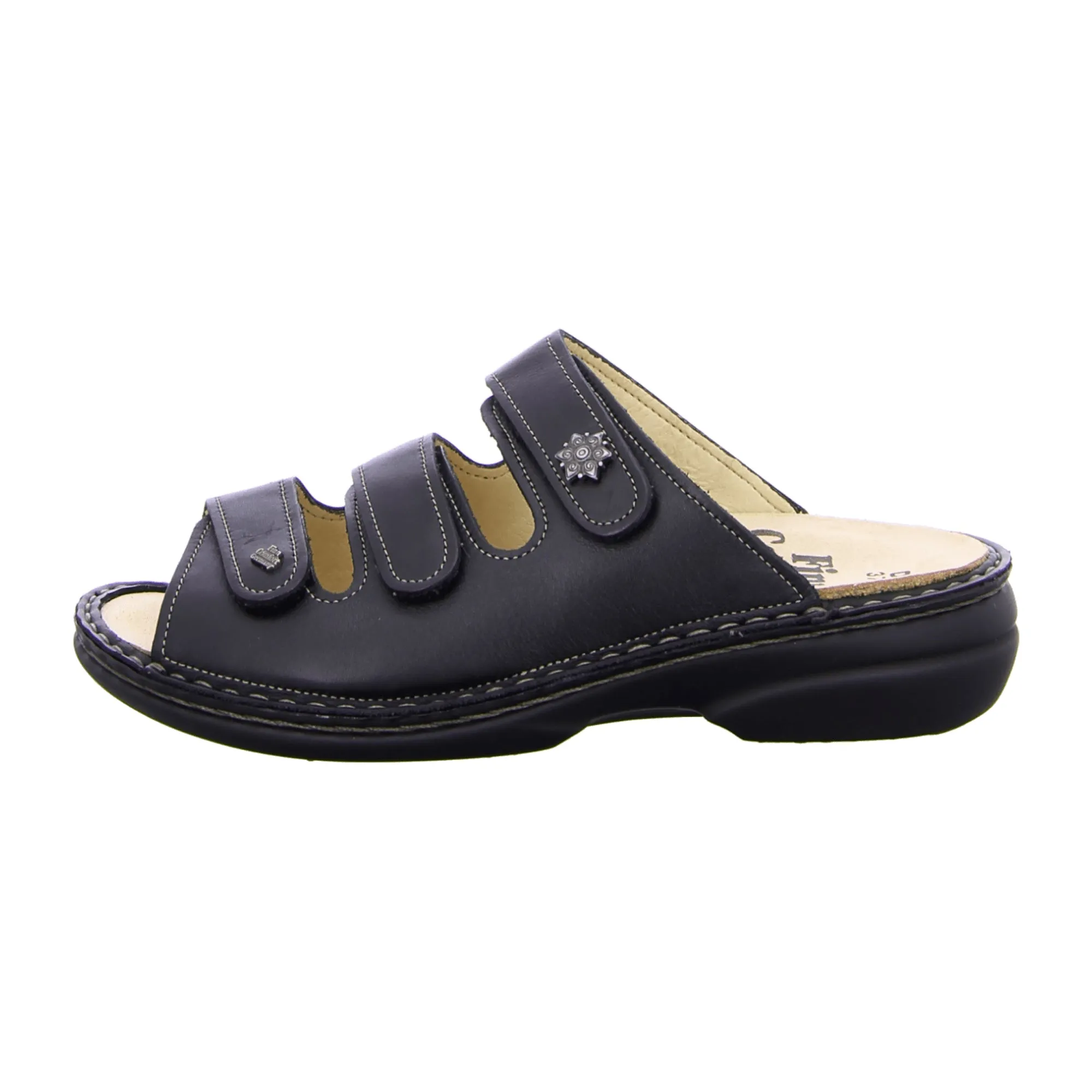 Finn Comfort Menorca-S Black Sandals for Women - Stylish & Durable