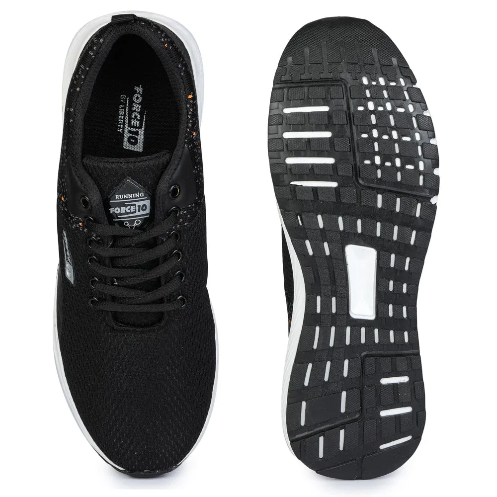 Force 10 By Liberty Men Black Running Shoes