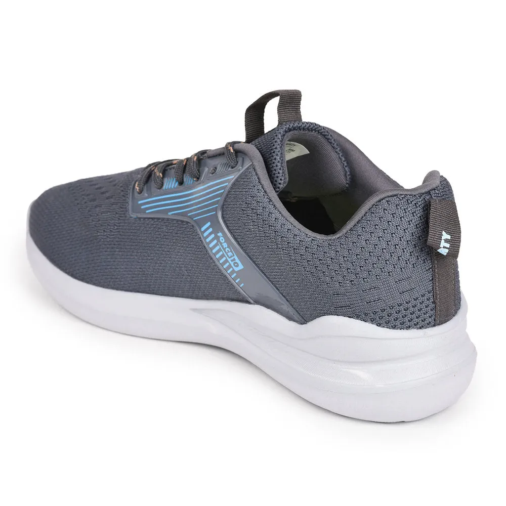 Force 10 Men Grey Sports Running Shoes(LEOPARD-01)