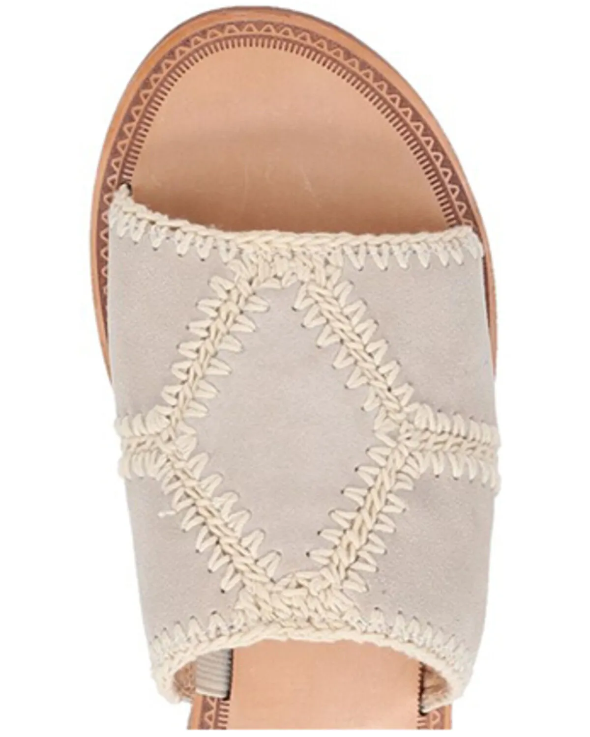 Frye Women's Ava Crochet Slide Sandals