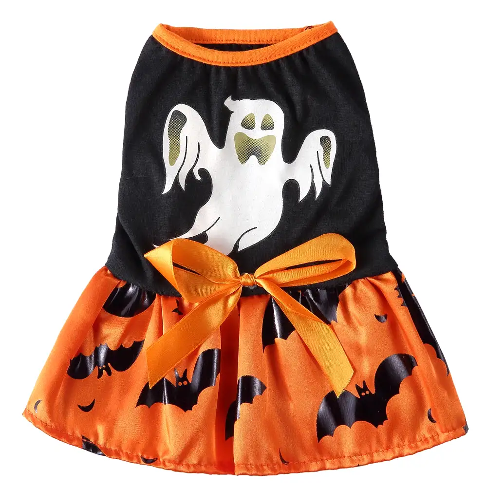 Funny Halloween Pet Cat Dresses for Small Dog Clothing Cosplay Cat Costume Christmas Dress Up Skirt Dog Dress Puppy Chihuahua