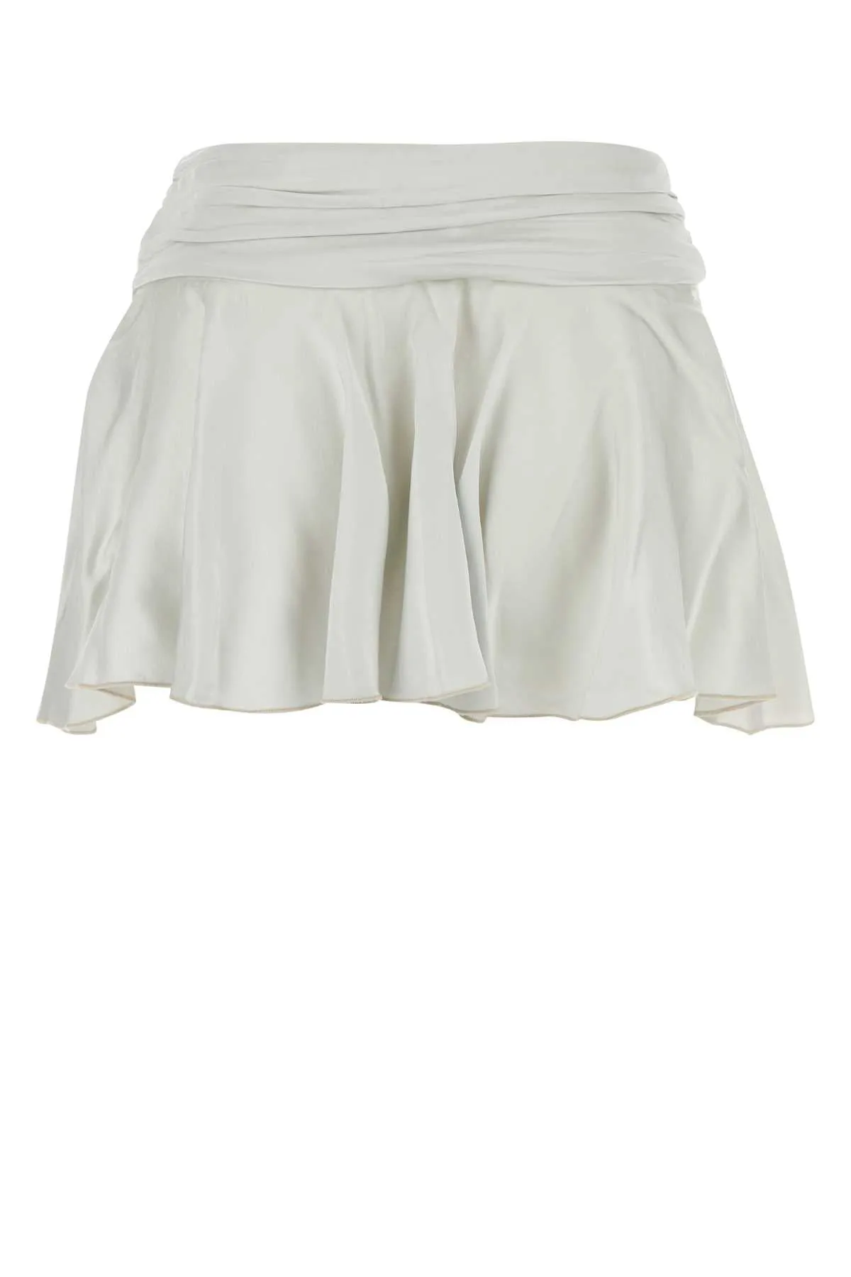 Gimaguas Light Grey Satin Marta Mini Skirt